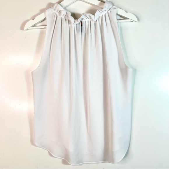 Misa White Sleeveless Ruffle Top Size XS - Picture 2 of 5